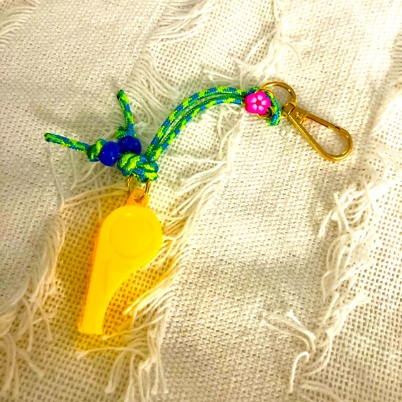 New Super Cute the Life Guard Whistle Safety Bag Charm - Picture 4 of 5